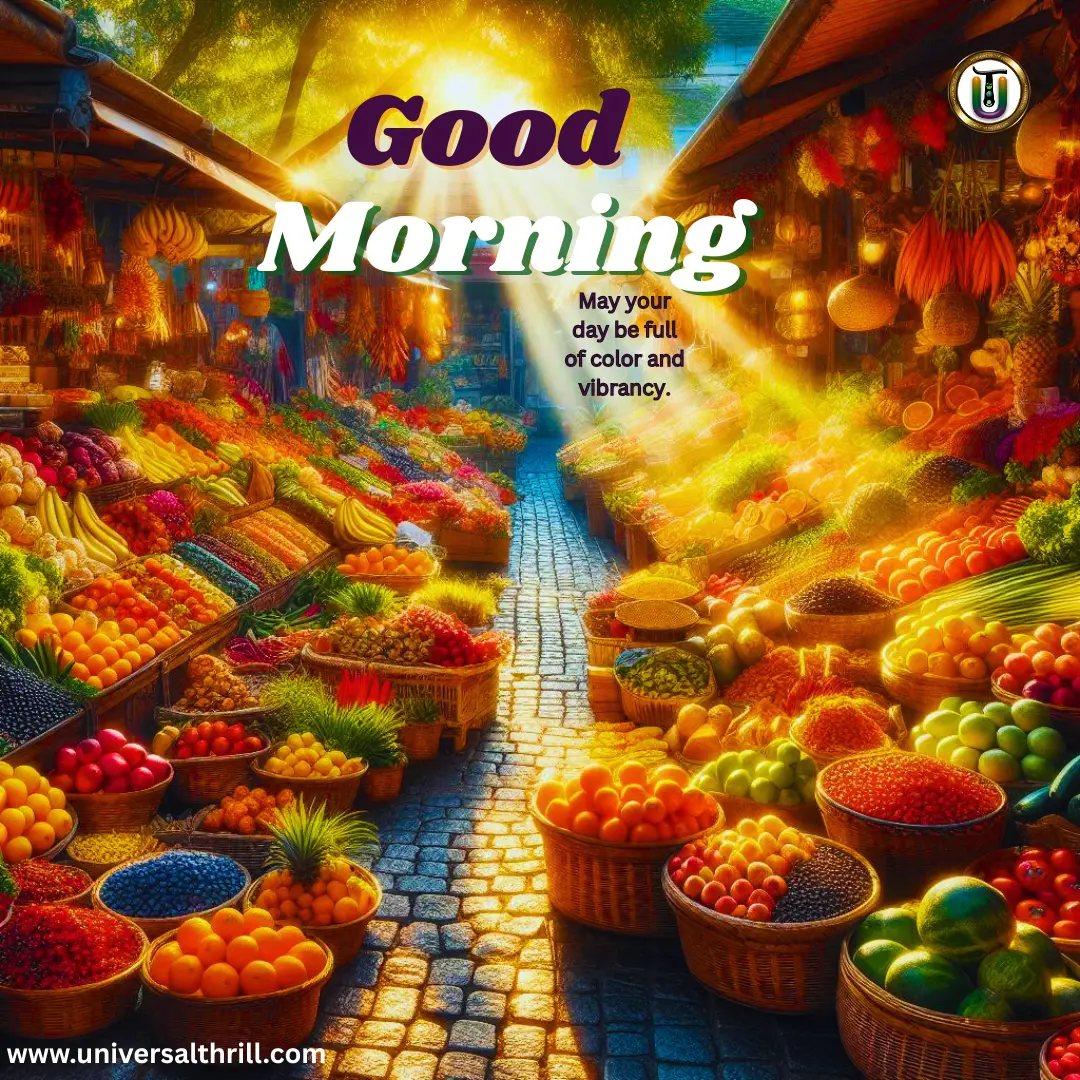 May your day be full of color and vibrancy. best good morning status / wish at Universal Thrill for whatsapp, facebook. instagram etc.