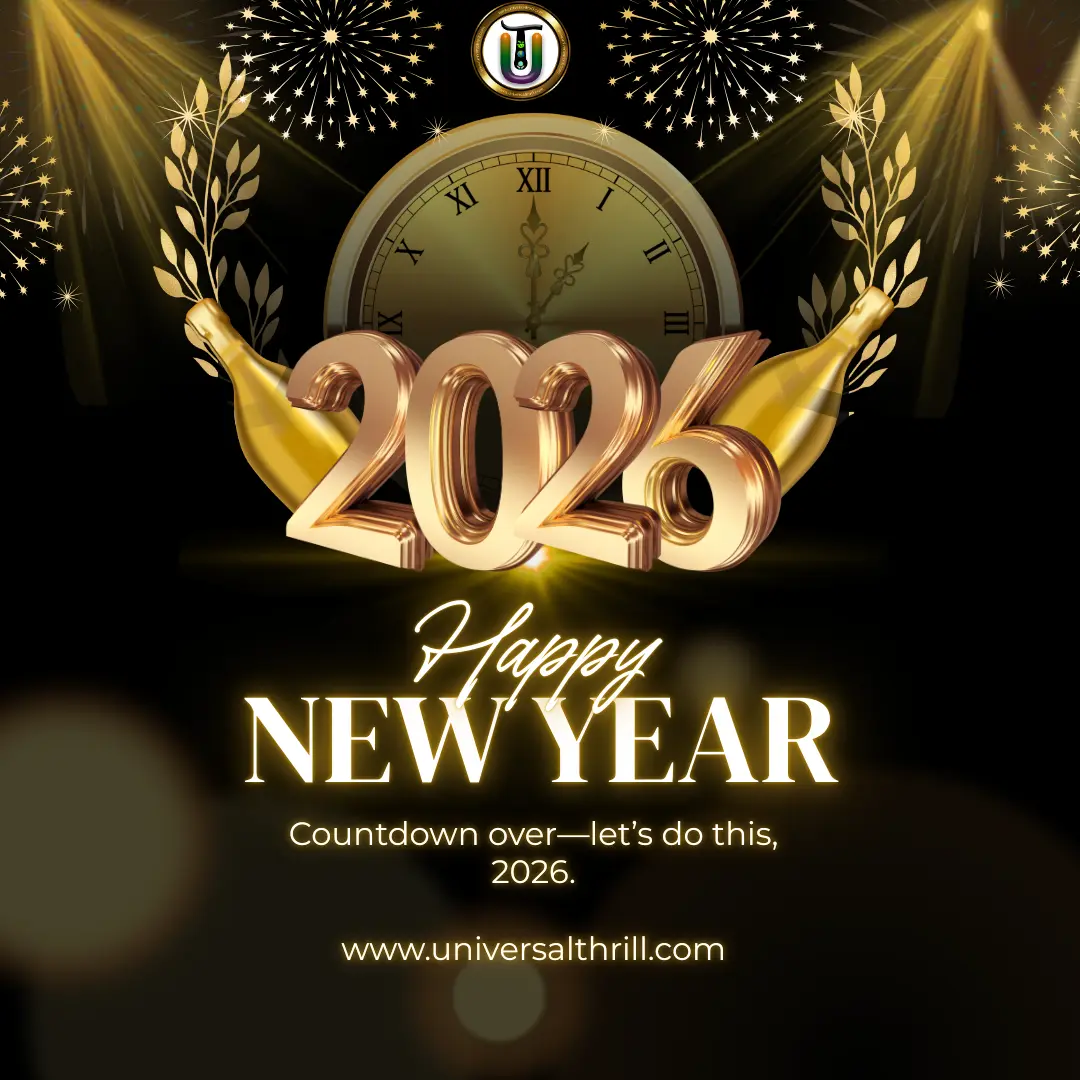 Countdown over—let’s do this, 2026.Best happy new year wishes for 2026 at Universal Thrill. Click to download more....