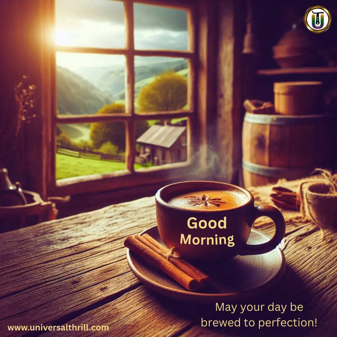 Steaming Coffee on Wooden Table | Universal Thrill