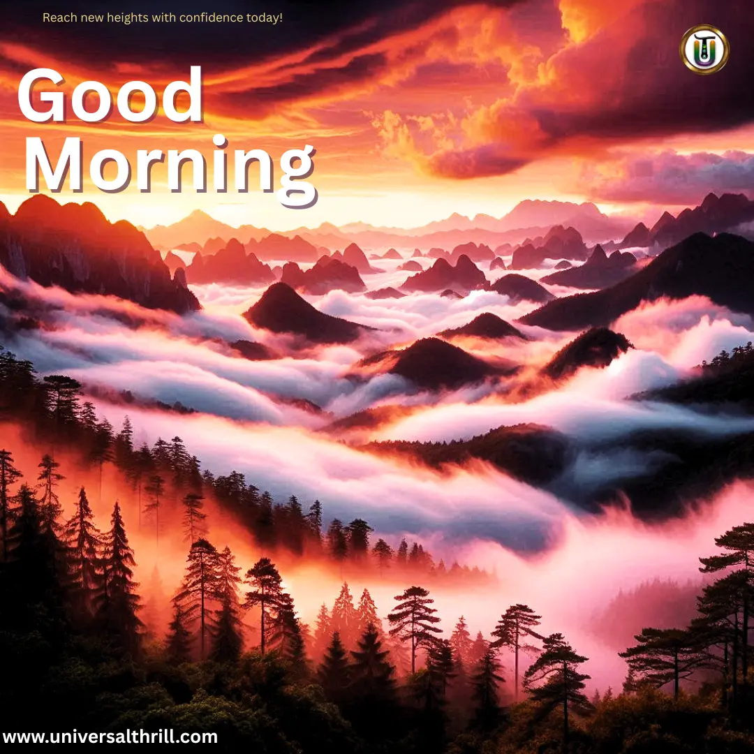 Reach New Heights with confidence today ! best #1 good morning wish at universalthrill | universal thrill