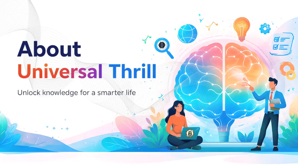Illustration representing Universal Thrill – learning, psychology, decision making, and knowledge for smarter thinking.