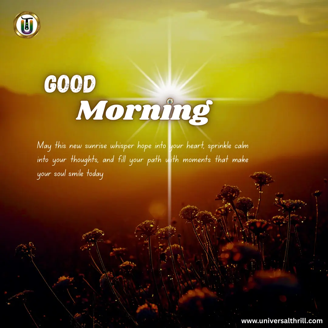 Beautiful Good Morning Wish with Heart-Touching Message | Start Your Day with Positivity | universal thrill