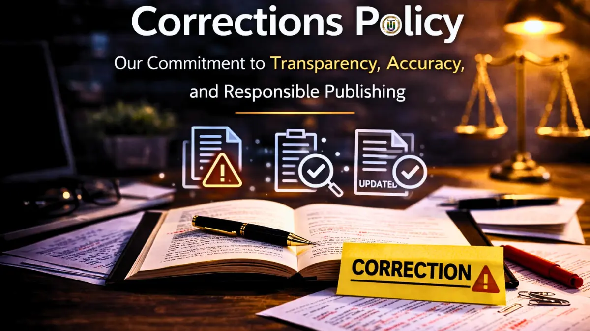 Corrections Policy 1 Corrections Policy image of universal thrill