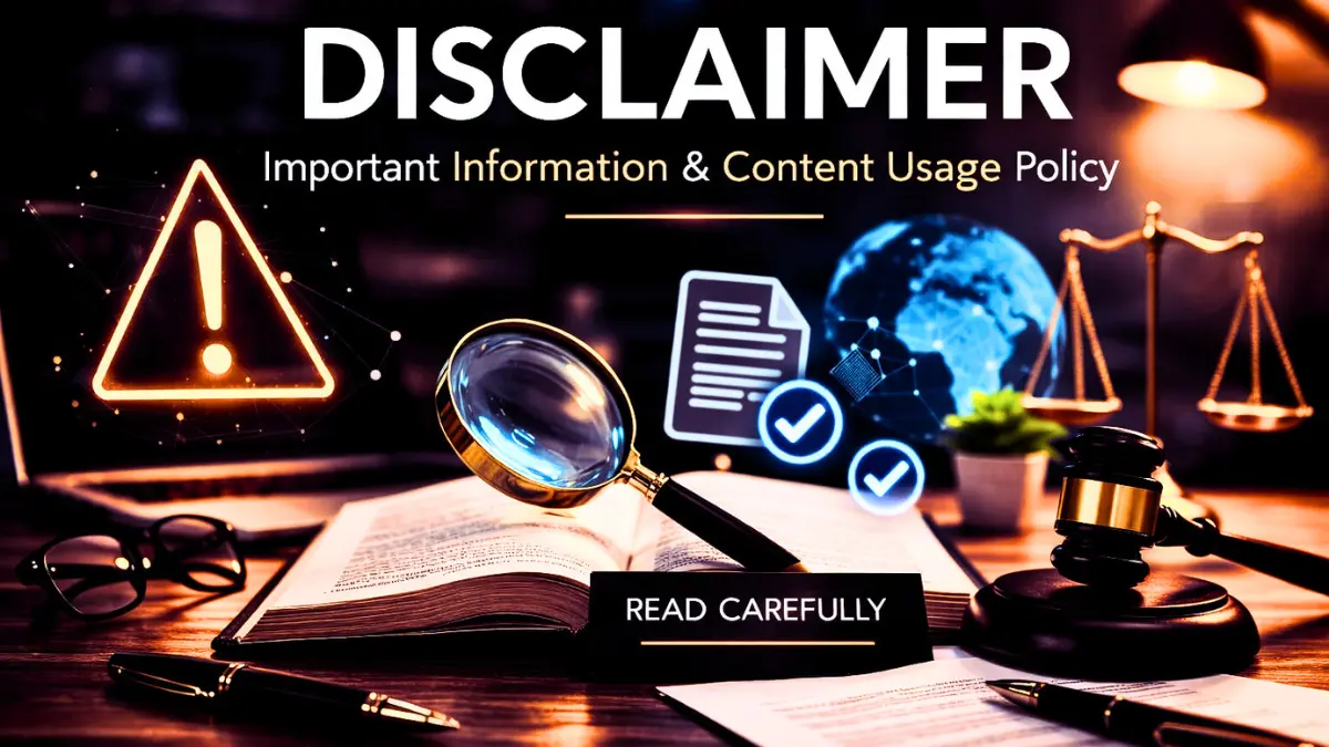 Disclaimer 1 Universal Thrill website disclaimer and content responsibility notice