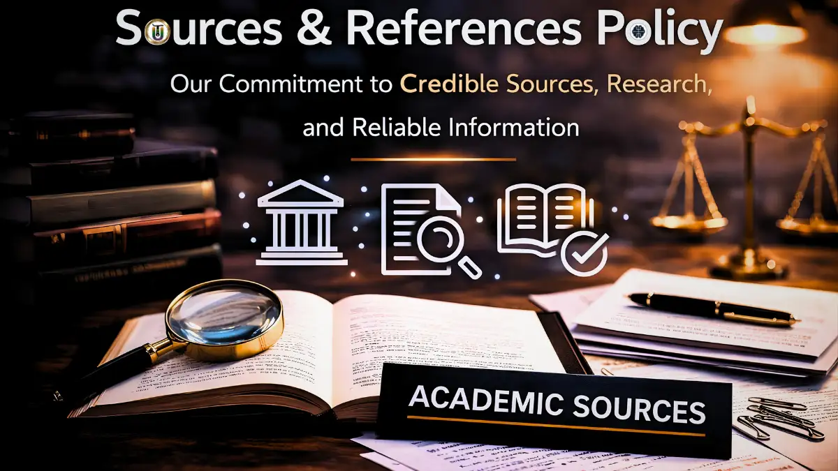 Sources and references policy image of universal thrill