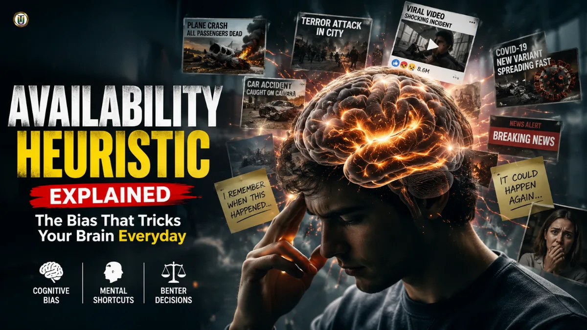 7 Powerful Availability Heuristic Examples That Secretly Control Your Decisions 1 Availability heuristic influencing human decisions through vivid memories and cognitive bias
