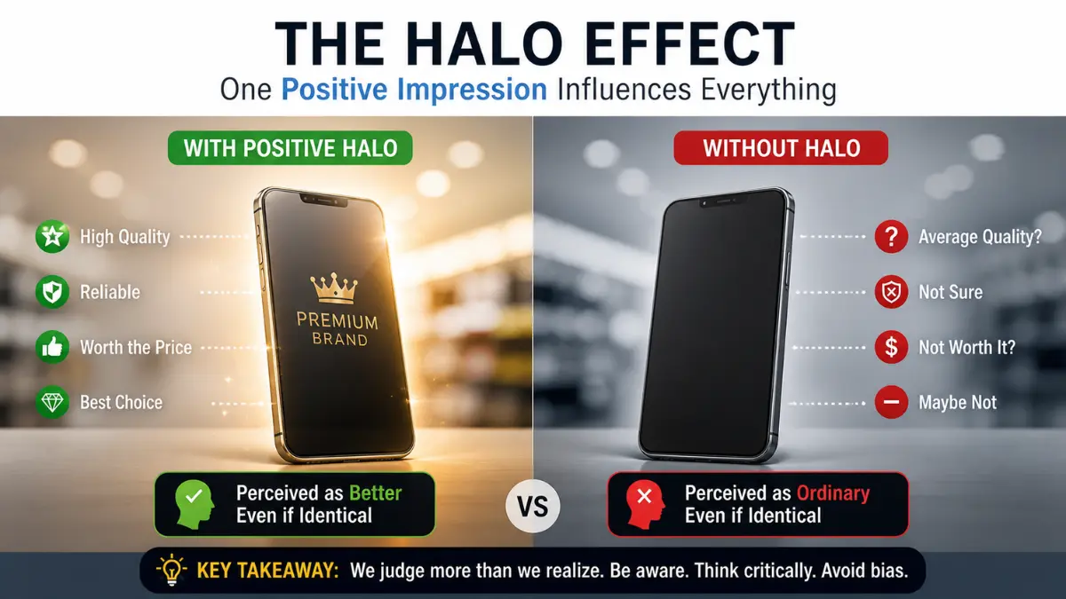 Example of halo effect in product perception and consumer psychology