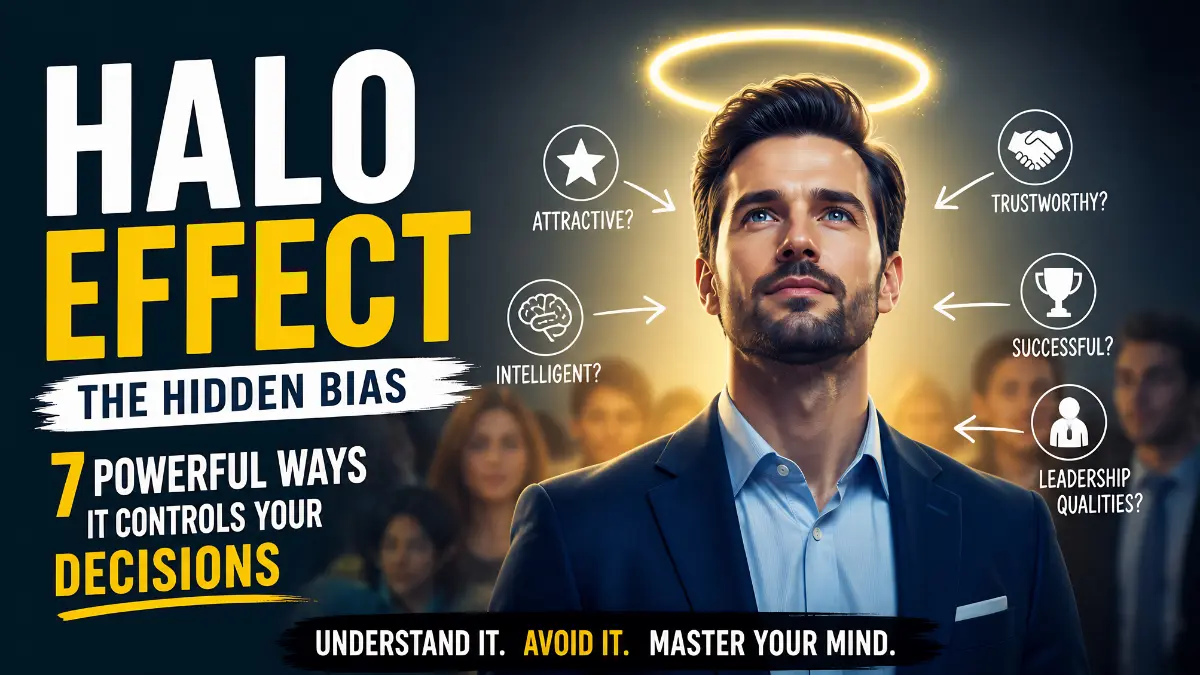 Halo effect psychology showing how first impressions influence decision making